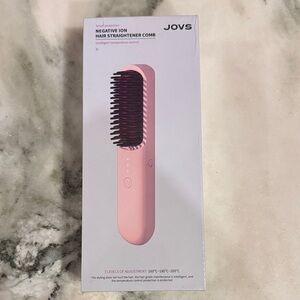 Pink Negative Ion Hair Straightener Comb